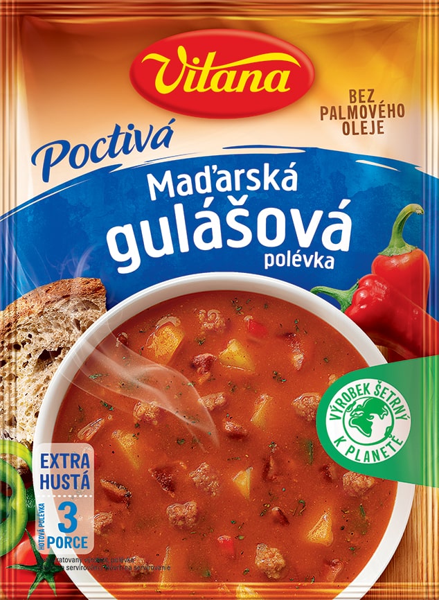 Gulášová polévka 125g:Poctivá maďarská Vitana AKCE